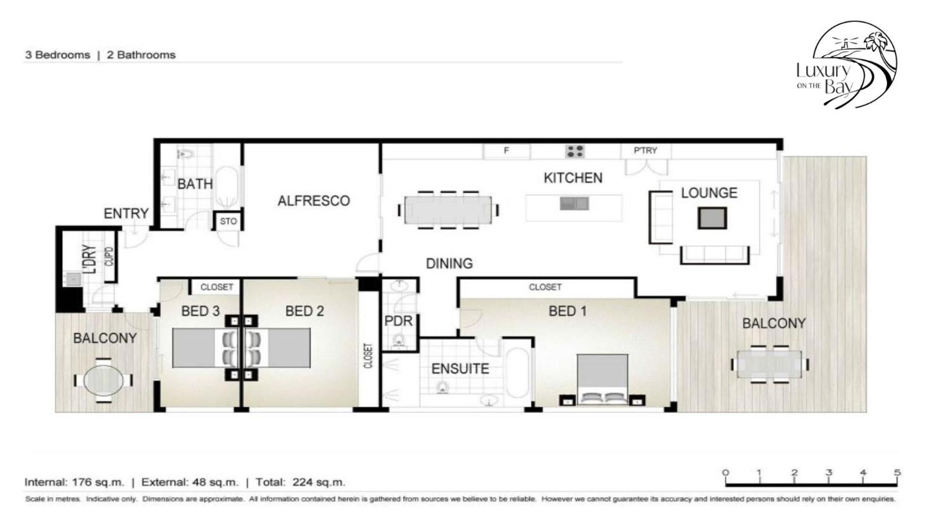 Luxury On The Bay - 2 X 3 Bedroom *