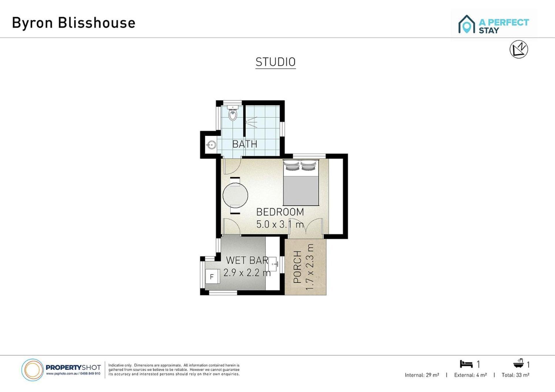 Byron Blisshouse Studio - Coastal Couples Retreat Apartment